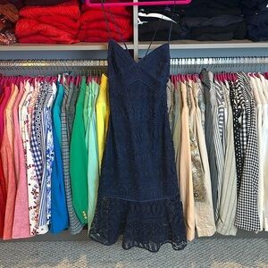 Likely blue lace spaghetti strap dress size 4